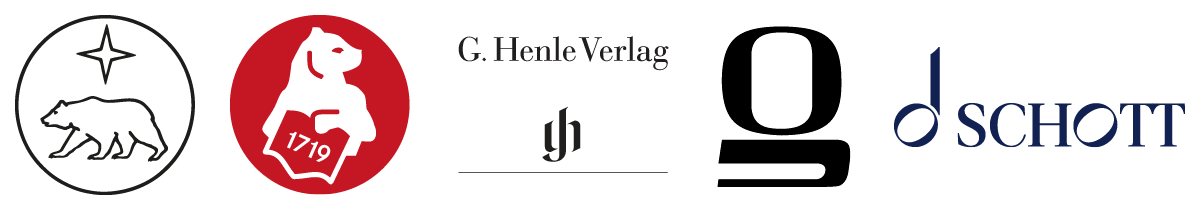 Sponsoren: Bärenreiter, Breitkopf, Henle, Olms, Schott
